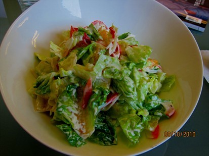 Crab & tangerine salad