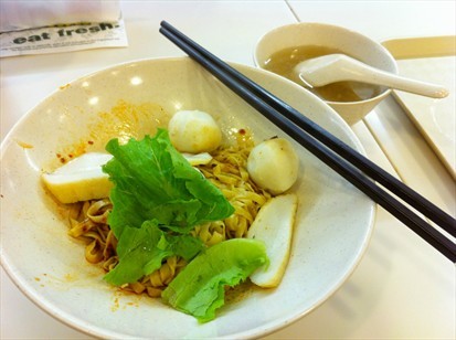 Mee pok dry