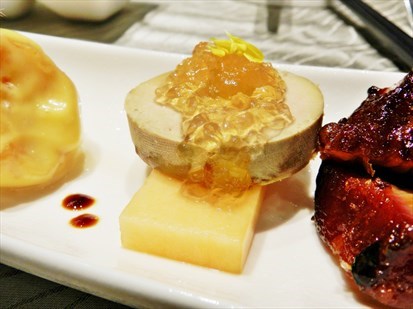 Soya Poached Foie Gras With Twenty Years 'Shao Xin Hua Diao' Wine Jelly
