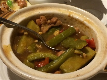 Claypot Chicken with Bitter Gourd