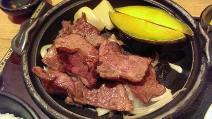 Self-grilled Beef Steak